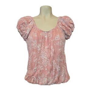 Lavish Pink Floral Blouse